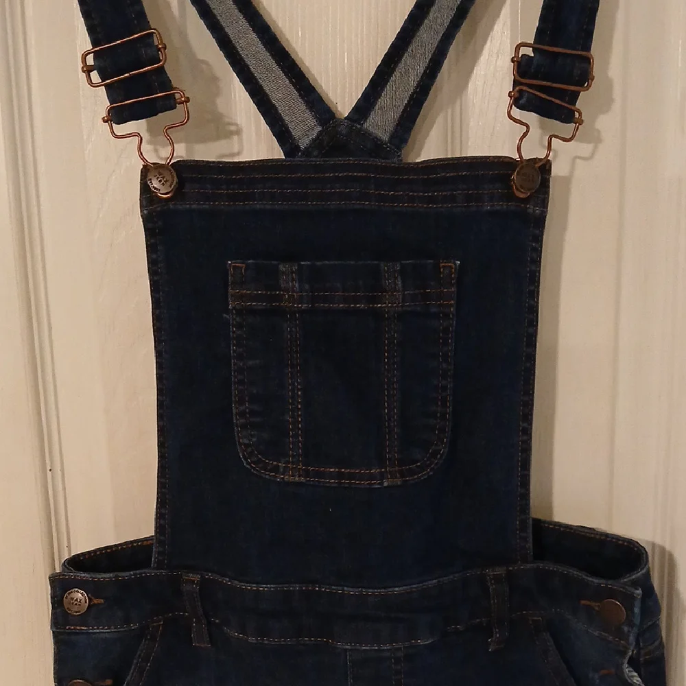Wax Dark Blue Denim Overalls
